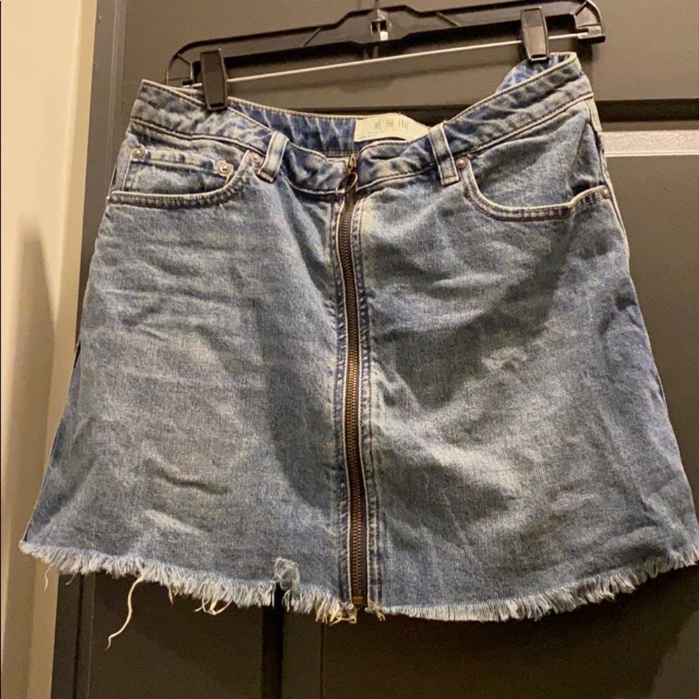 Denim Free People Skirt